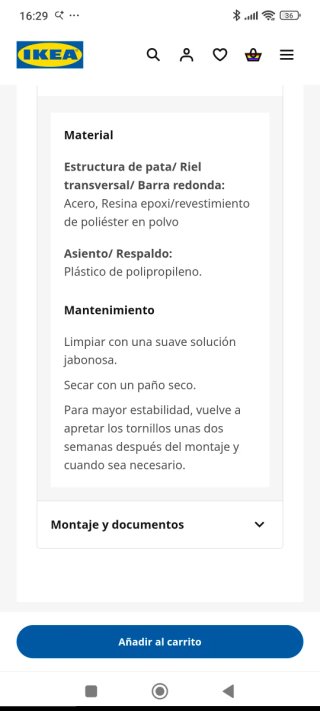 2 Sillas de comedor IKEA blancas