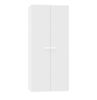 Armario blanco y naranja