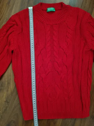 Jersey Benetton Rojo 100% Algodón