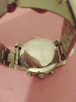 Reloj Fossil plateado y negro