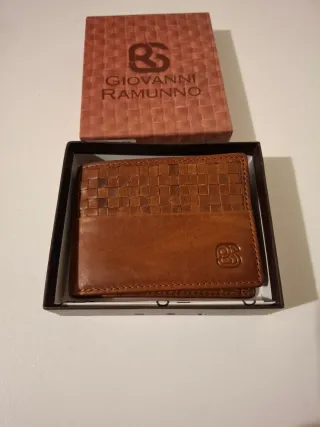 Cartera Piel Giovanni Ramunno Marrón
