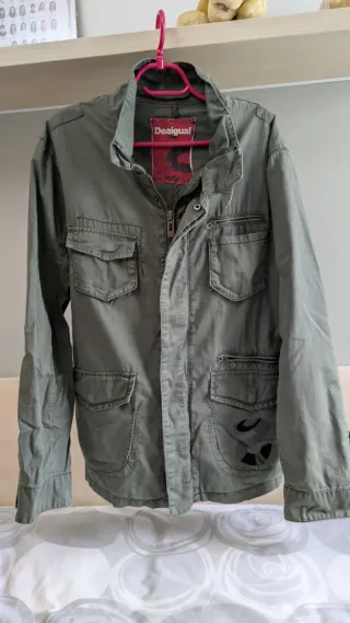 Cazadora hombre verde forro pelo