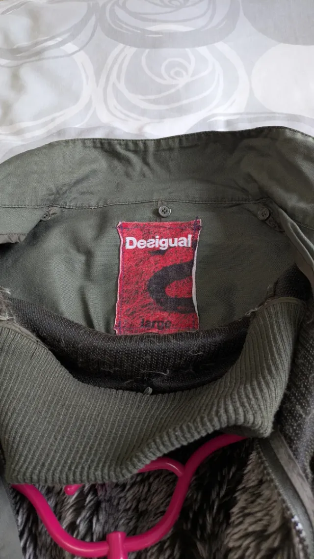 Cazadora hombre verde forro pelo