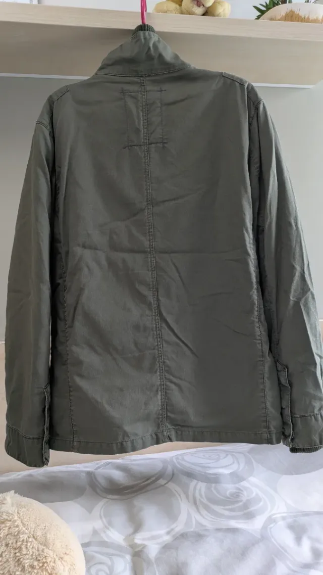 Cazadora hombre verde forro pelo