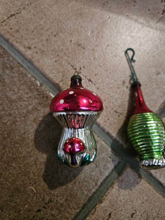 Palline Natale Vetro Soffiato Anni '60