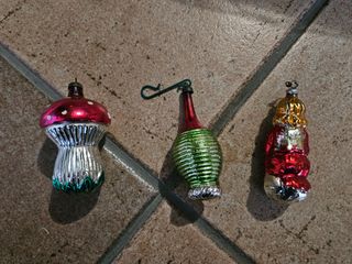 Palline Natale Vetro Soffiato Anni '60