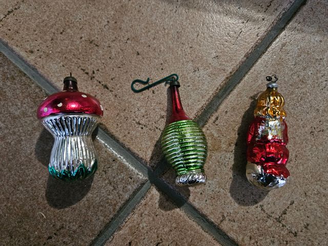 Palline Natale Vetro Soffiato Anni '60