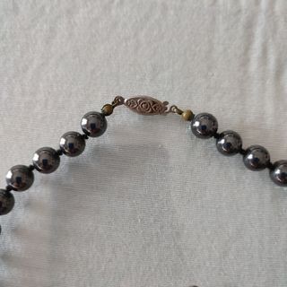 Collar y pendientes obsidiana