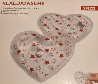 Scalda tasche cuore 2 pezzi
