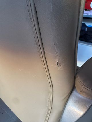 Silla de escritorio beige/gris