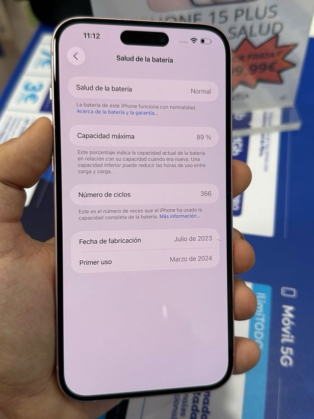 IPHONE 15 PLUS 128GB 90% SALUD