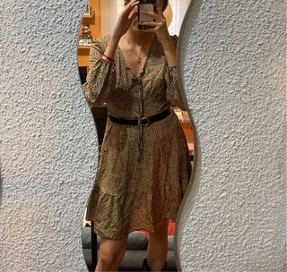 Vestido estampado lunares