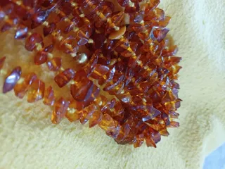 Collana schegge ambra naturale