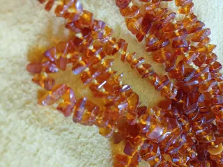 Collana schegge ambra naturale