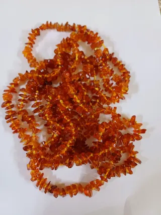 Collana schegge ambra naturale
