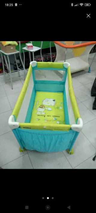 Parque cuna de viaje plegable