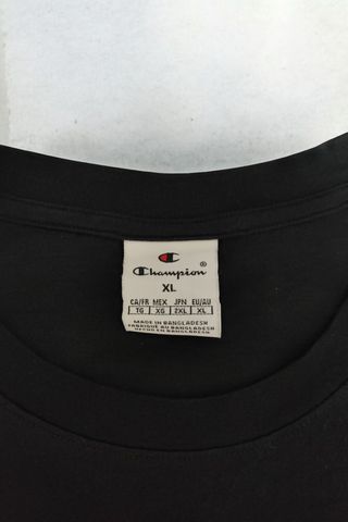 T-Shirt Champion Nera Vintage XL