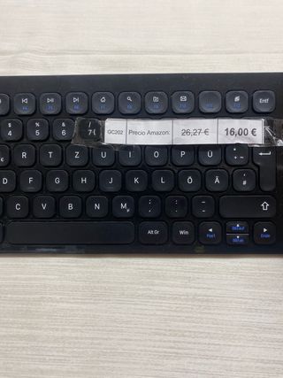 Teclado inalámbrico negro