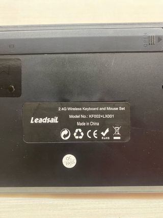 Teclado inalámbrico negro