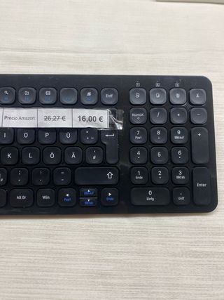 Teclado inalámbrico negro