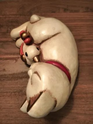 Gatto resy con uccellino Thun