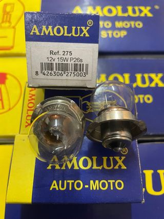 Bombillas Amolux 12V 15W P26s Ref. 275 (2unidades)