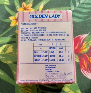 5 Collant Velato 15 DEN golden lady