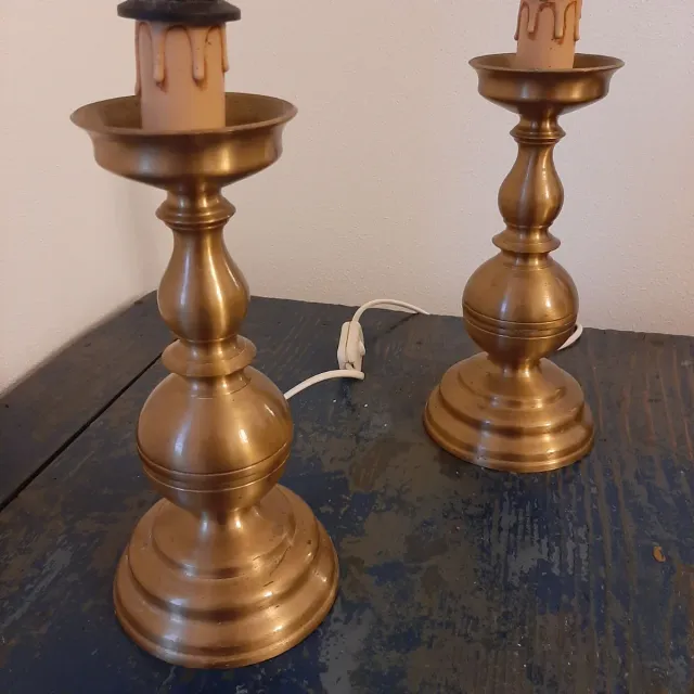 Candelieri in acciaio vintage anni '50