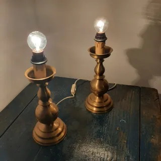 Candelieri in acciaio vintage anni '50