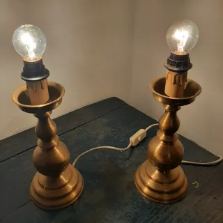 Candelieri in acciaio vintage anni '50