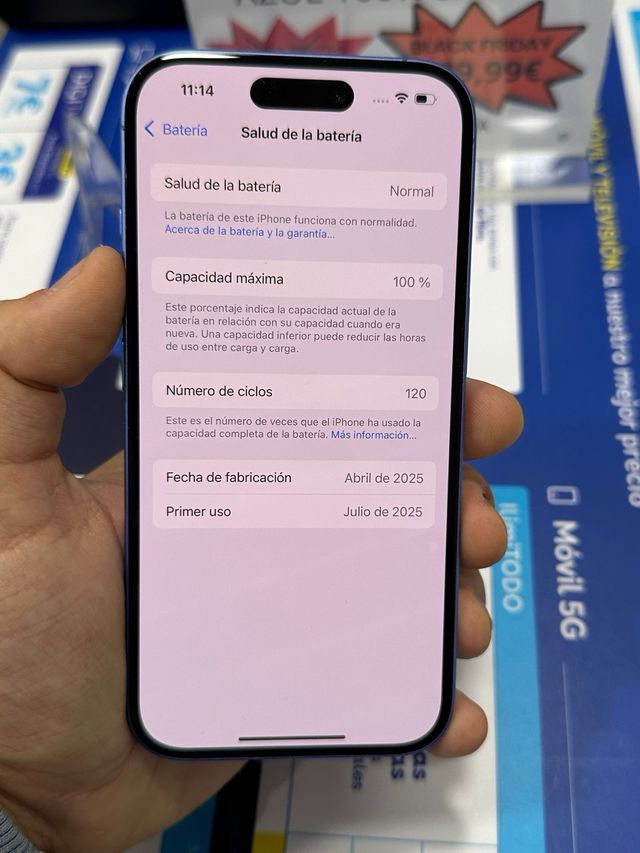 IPHONE 16 128GB 100% SALUD