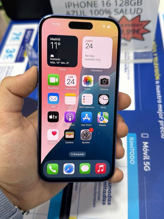 IPHONE 16 128GB 100% SALUD