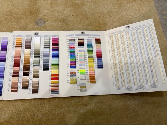 Carta de colores DMC Hilo Bordar
