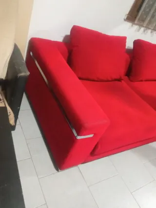 Sofá Chaise Longue Rojo