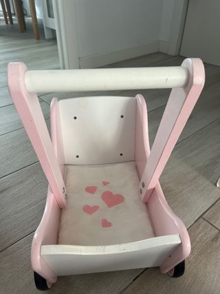 Bebé Llorón con pelo rosa y chupete + carito