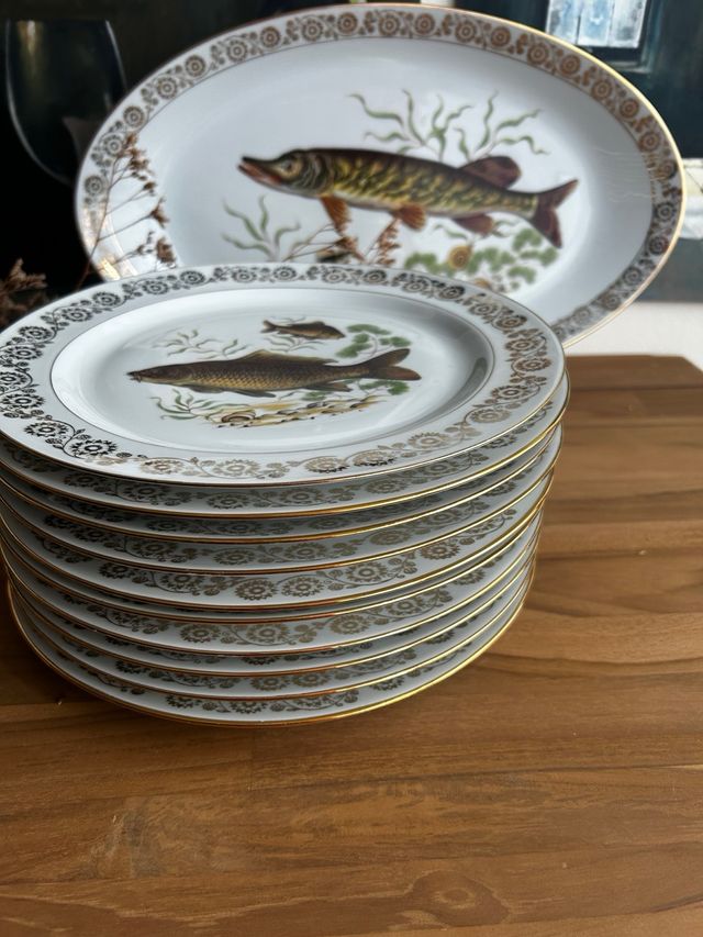 Vajilla Limoges para pescado