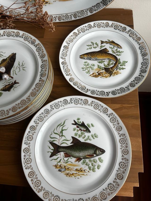 Vajilla Limoges para pescado