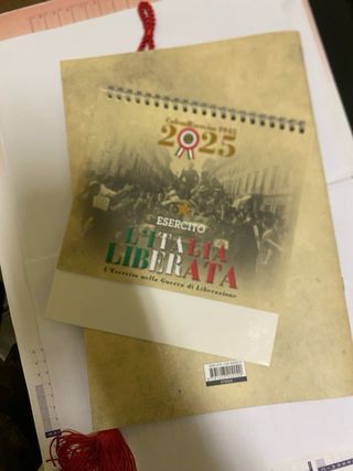 Calendario Esercito 2025 L'Italia Liberata
