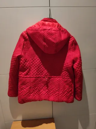Chaqueta parka entretiempo mujer rojo, Talla 44