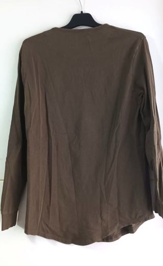 Camiseta SikSilk Manga Larga Marrón