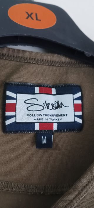 Camiseta SikSilk Manga Larga Marrón