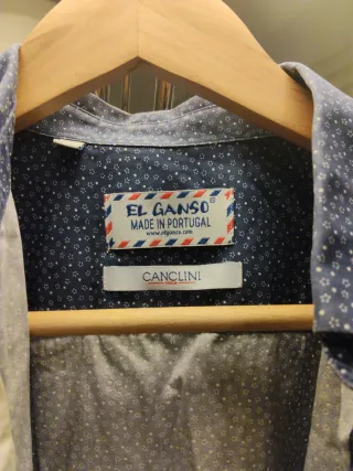 Camisa azul estampada EL GANSO