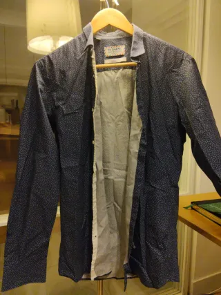 Camisa azul estampada EL GANSO