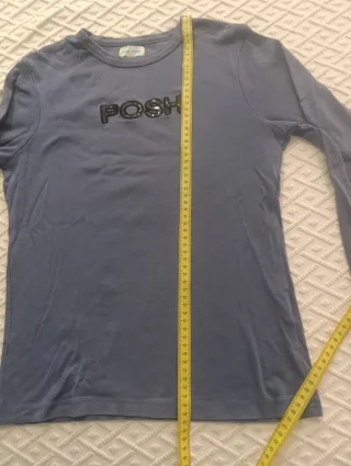Camiseta manga larga POSH azul