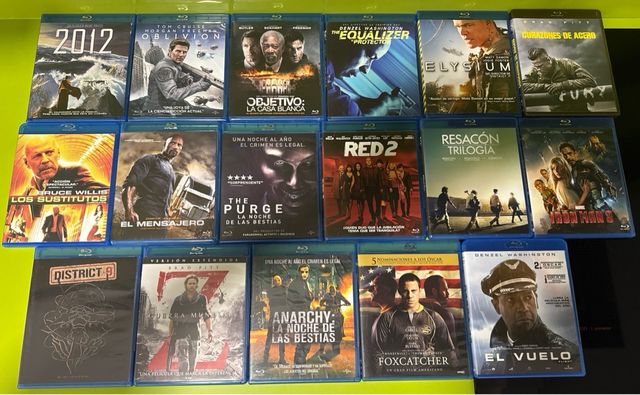 18 Películas Blu-ray Acción/Aventura/Sci-Fi
