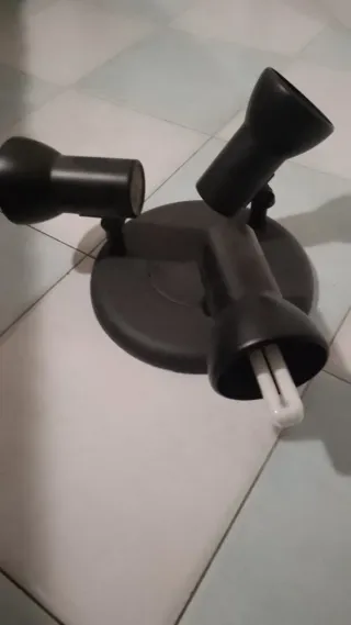 Lámpara de techo negra 3 focos