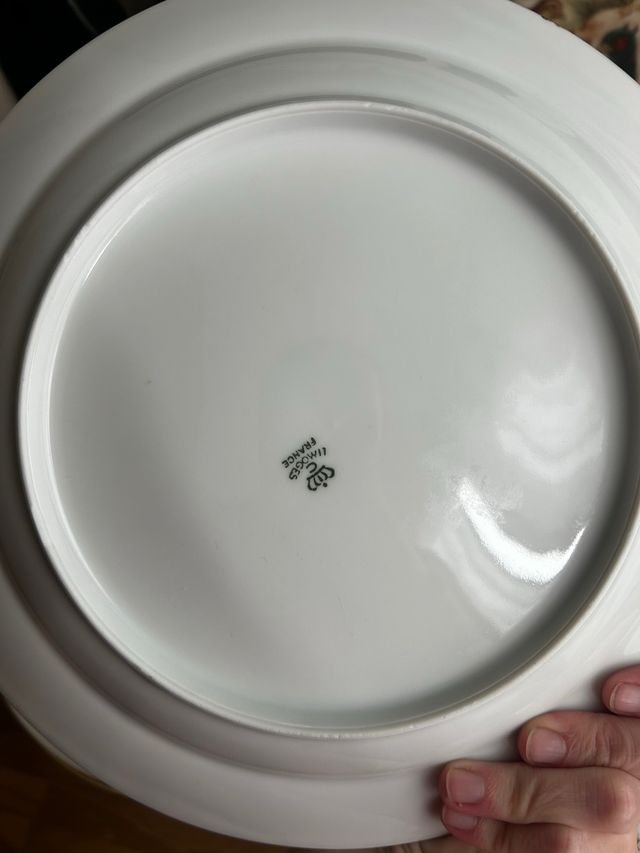 Vajilla Limoges aves de Caza