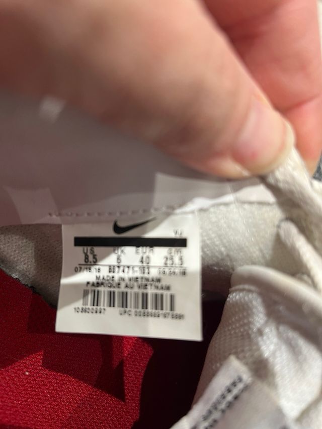 Zapatillas Nike Cortez Rojas y Blancas