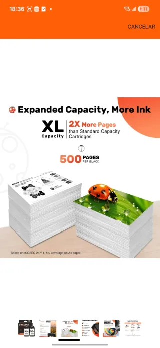 2 Cartuchos Tinta COCCINK 545XL Negro