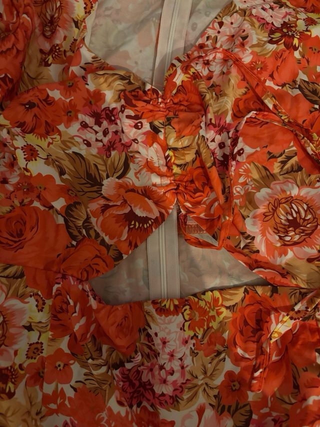 Vestido corto estampado floral